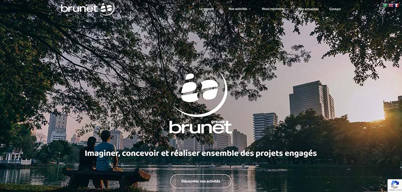 Conception du site web Groupe Brunet